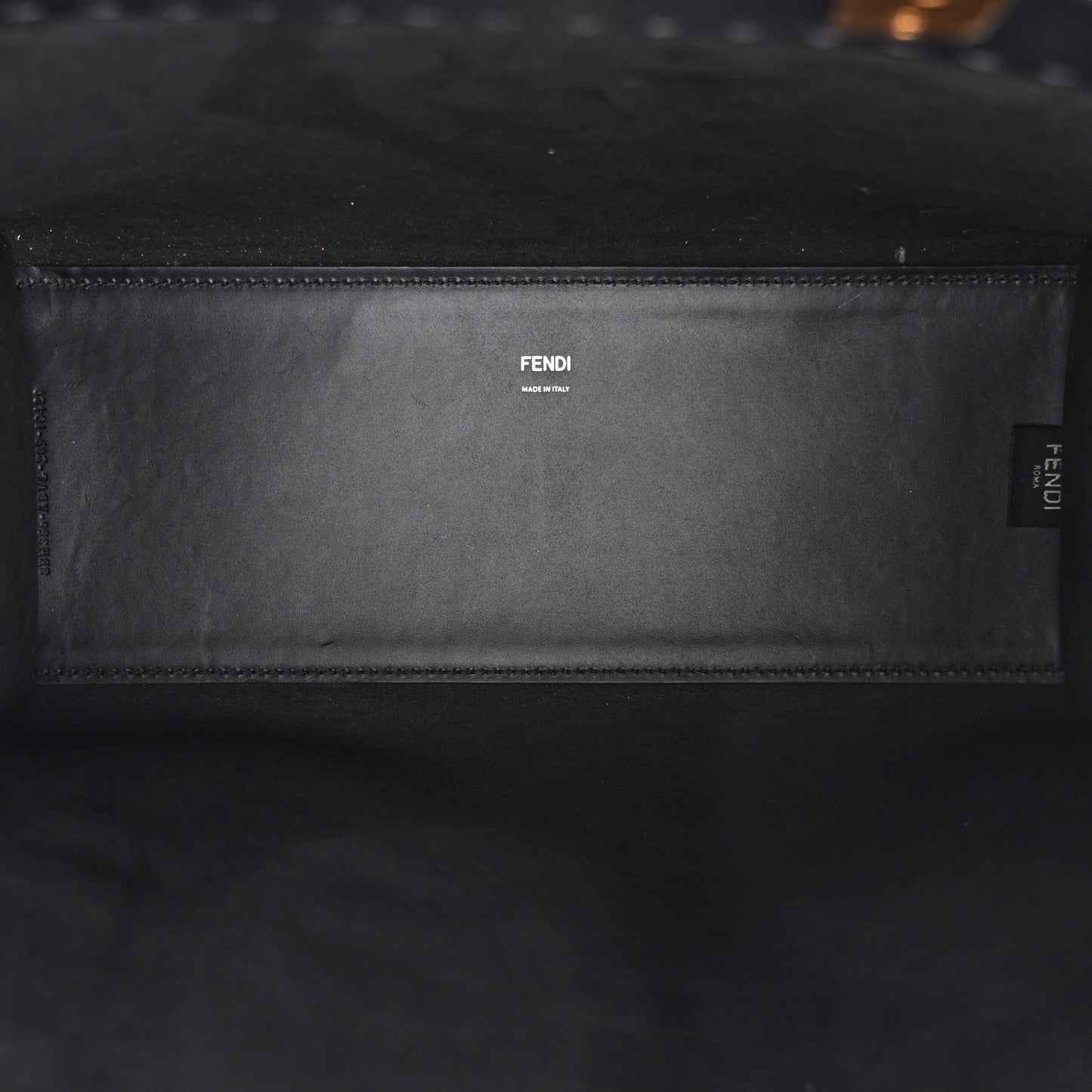 Vitello King Plexiglass Medium Fendi Sunshine Shopper Tote Black