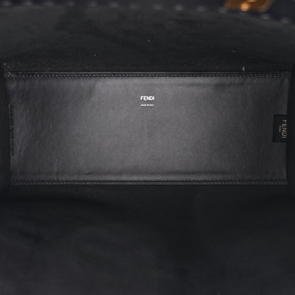 Fendi Vitello King Plexiglass Medium Fendi Sunshine Shopper Tote Black 5 of 13