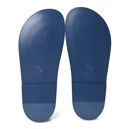Chanel Denim CC Velcro Dad Chain CC Slide Sandals 36.5 Blue 6 of 10