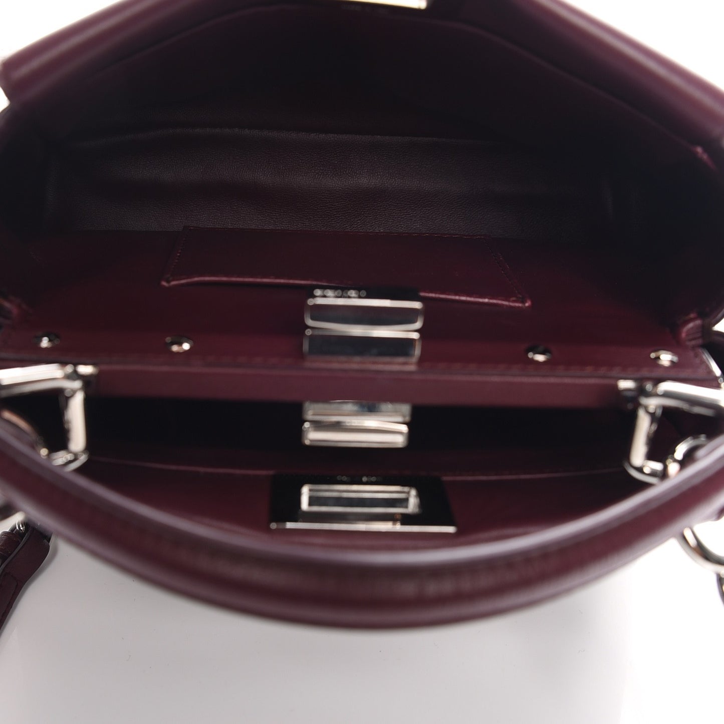 Nappa Mini Peekaboo Iconic Satchel Bordeaux