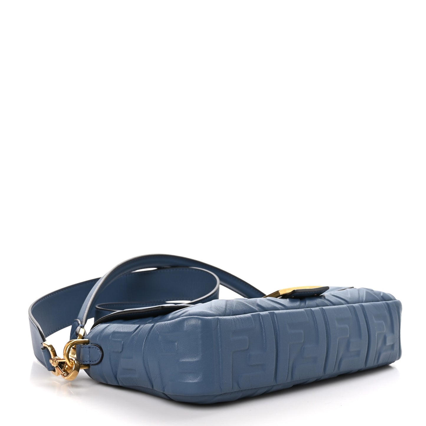 Nappa FF 1974 Embossed Baguette Mirto