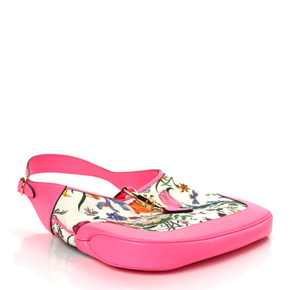 Gucci Canvas Flora Medium Jackie Hobo Fuchsia 4 of 9