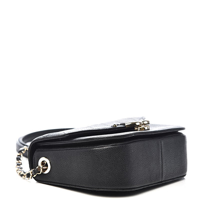 Chanel Grained Calfskin Quilted Small Cuba Top Handle Flap Black 4 of 14