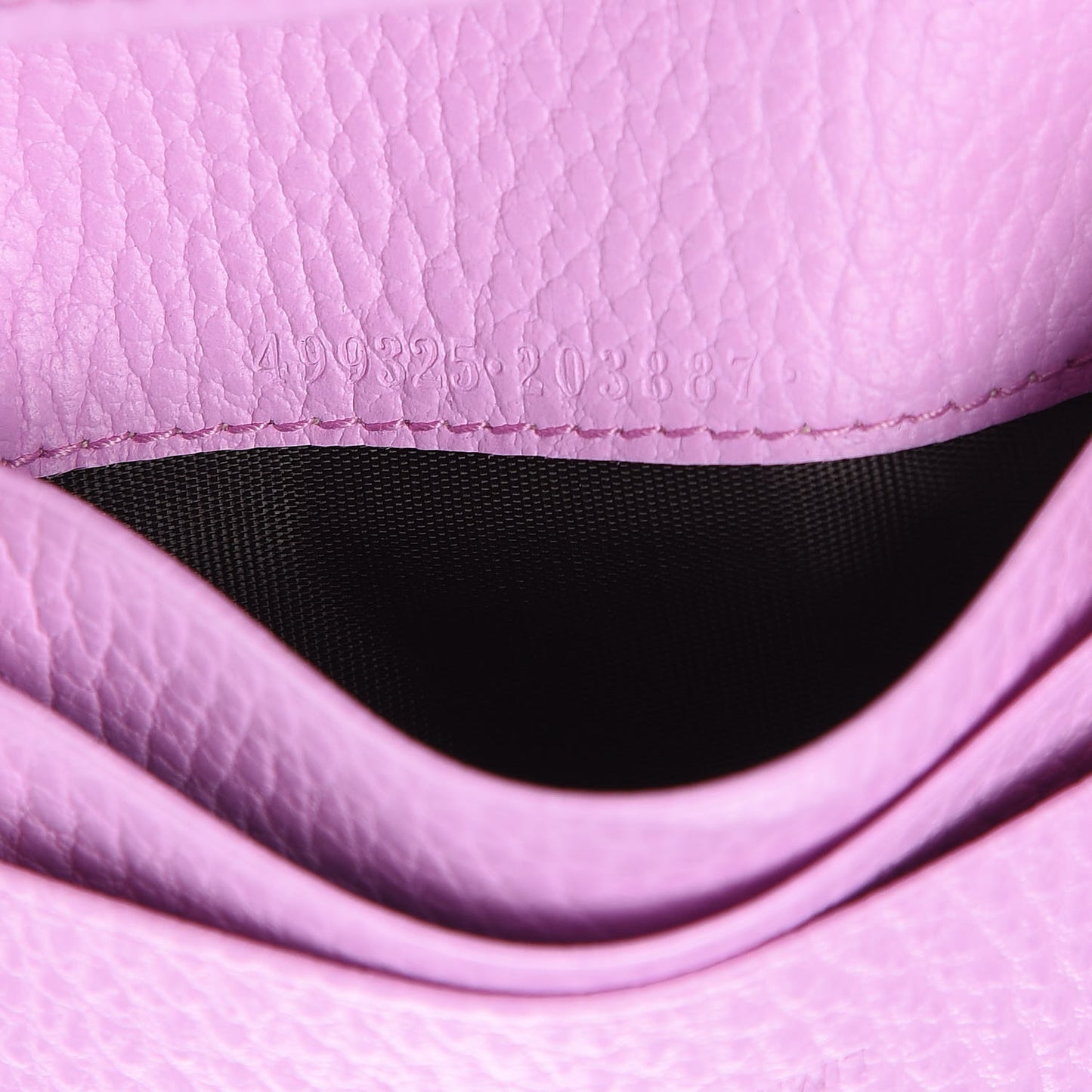 Dollar Calfskin Bosco Card Case Wallet Malva