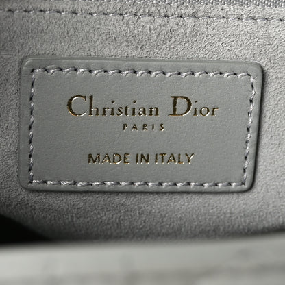 Christian Dior Lambskin Cannage Large Lady Dior Stone Grey 6 of 10