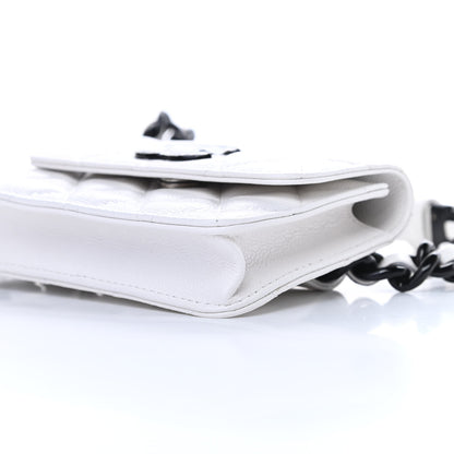 Chanel Caviar Quilted My Everything Belt Flap Card Holder White 11 of 12