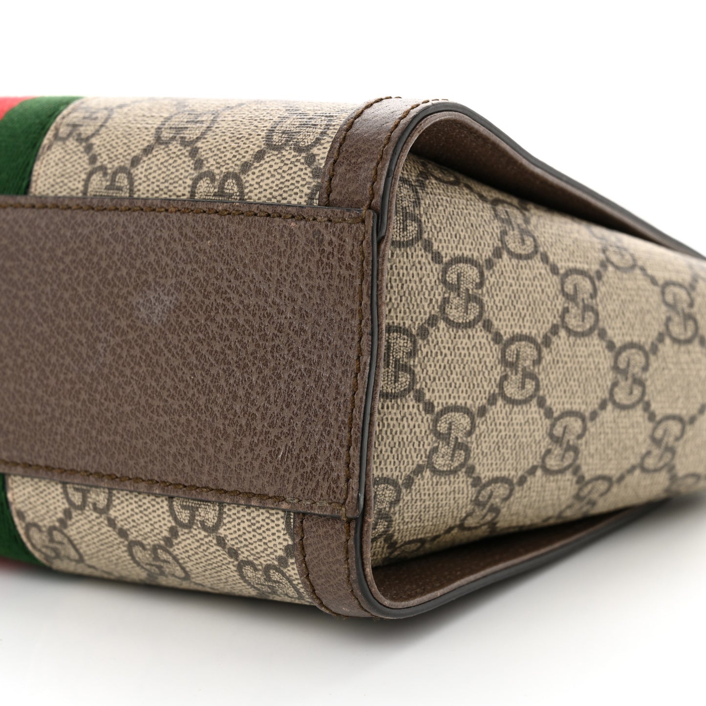 GG Supreme Monogram Small Ophidia Tote Bag Brown