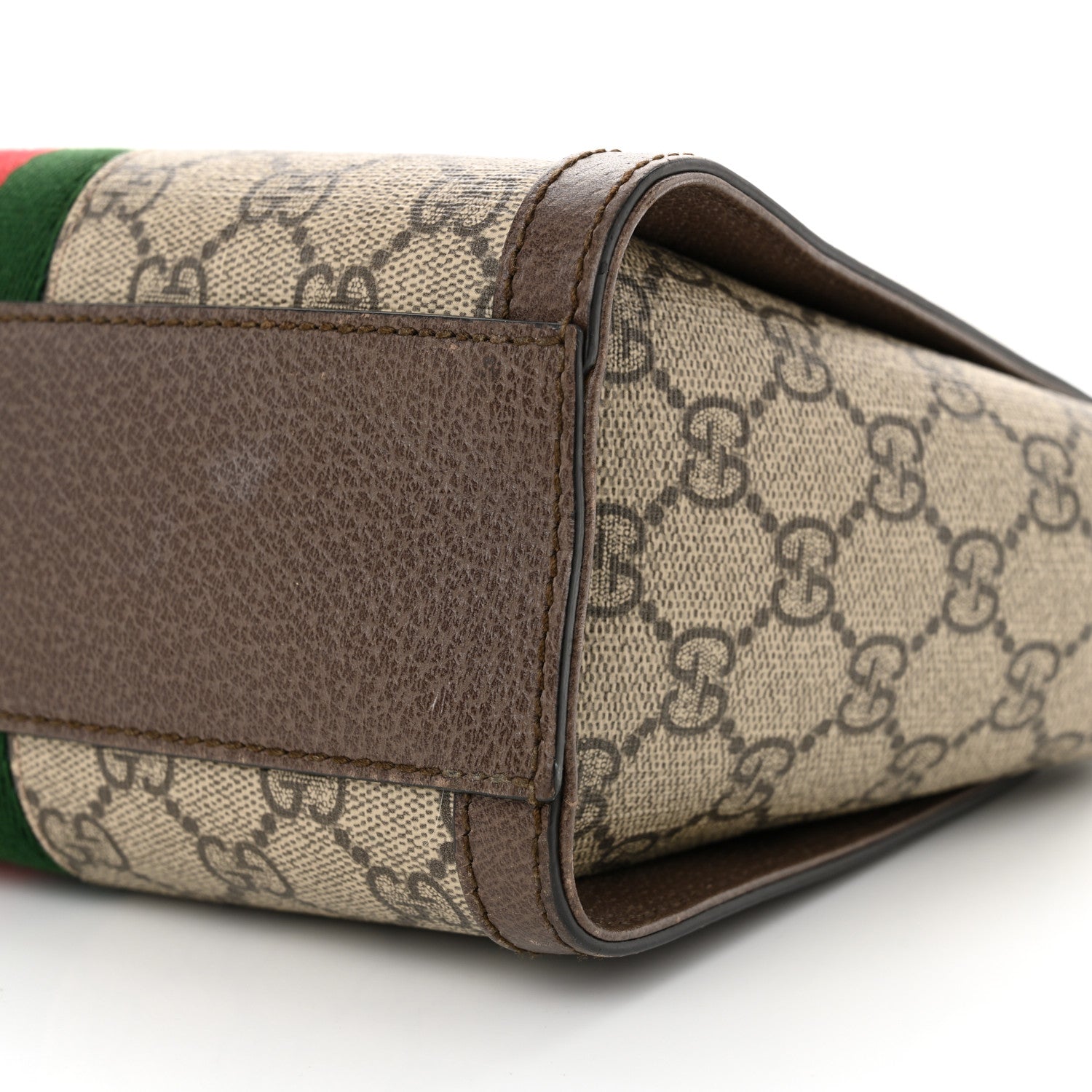 Gucci GG Supreme Monogram Small Ophidia Tote Bag Brown 10 of 16