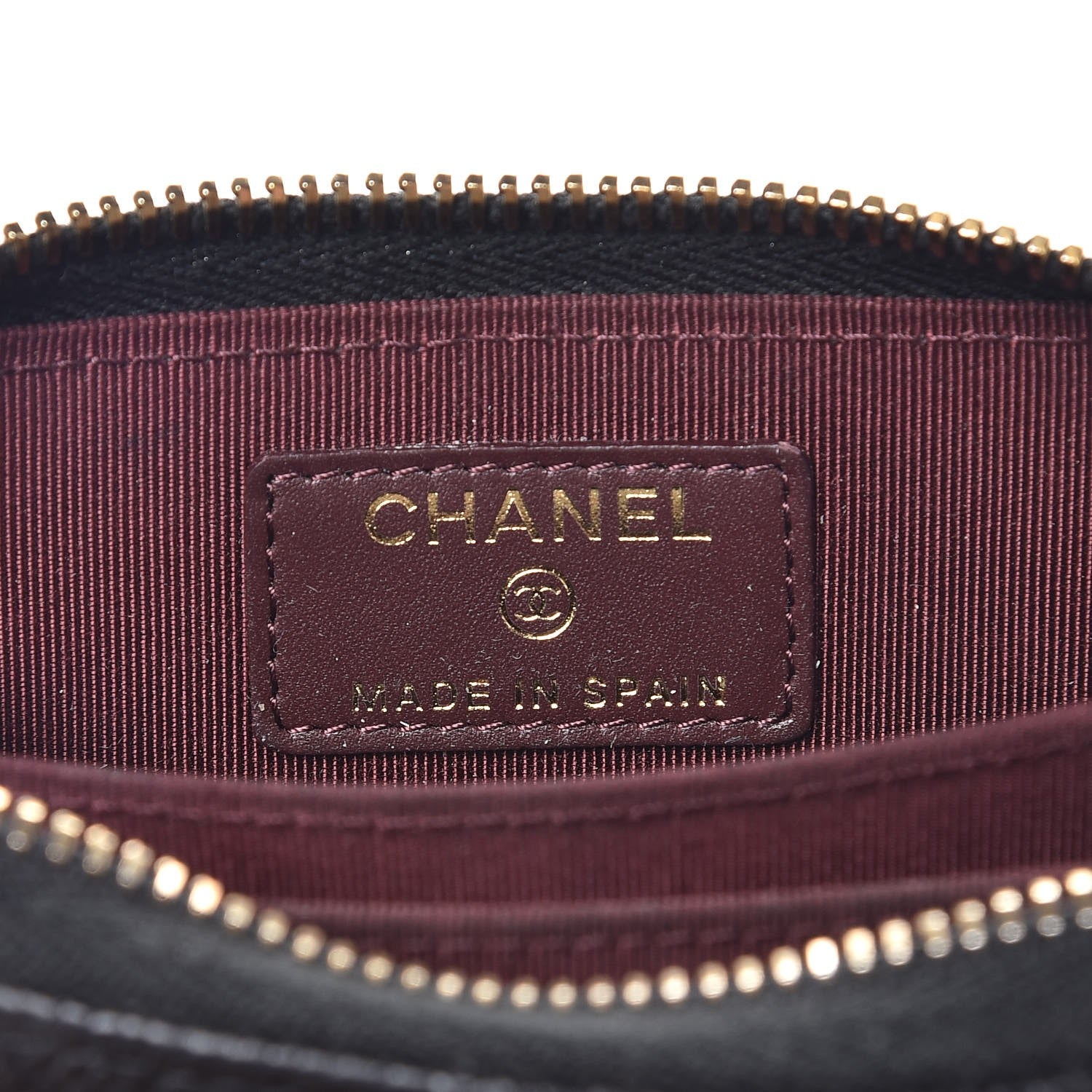 Chanel Caviar Quilted Zip Coin Purse Black 6 of 7