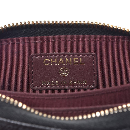 Chanel Caviar Quilted Zip Coin Purse Black 6 of 7