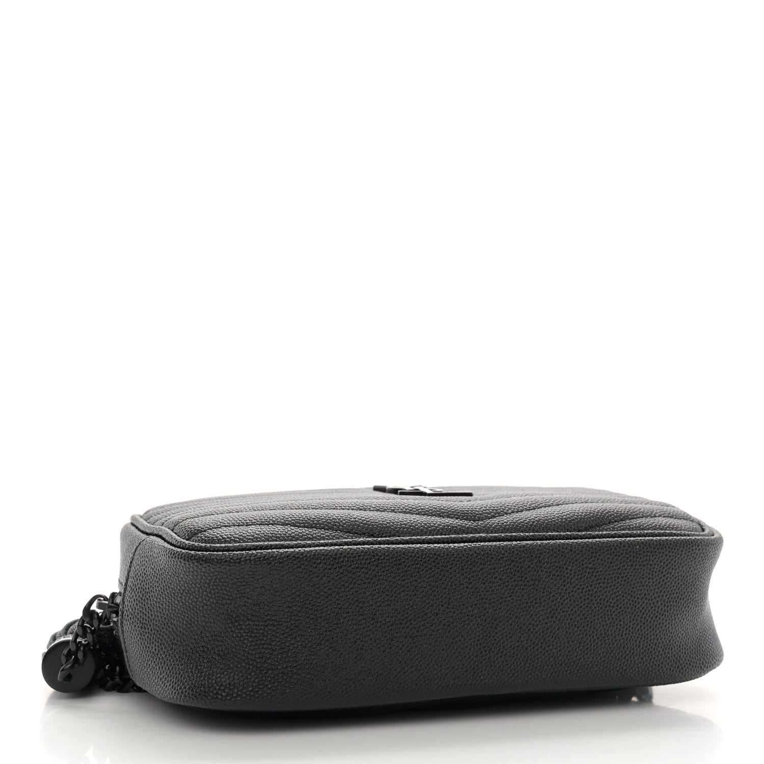 Saint Laurent Grain De Poudre Matelasse Monochrome Monogram Mini Lou Camera Bag Black 4 of 13