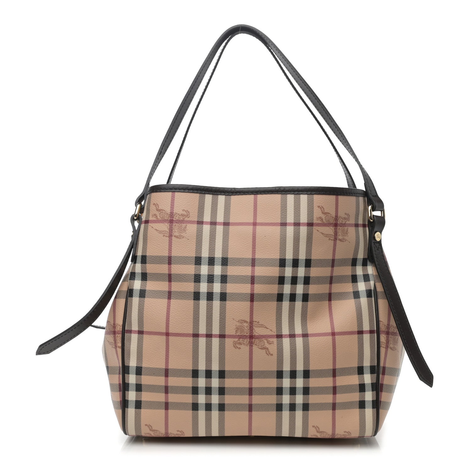 Burberry Haymarket Check Small Canterbury Tote Chocolate 1 of 11