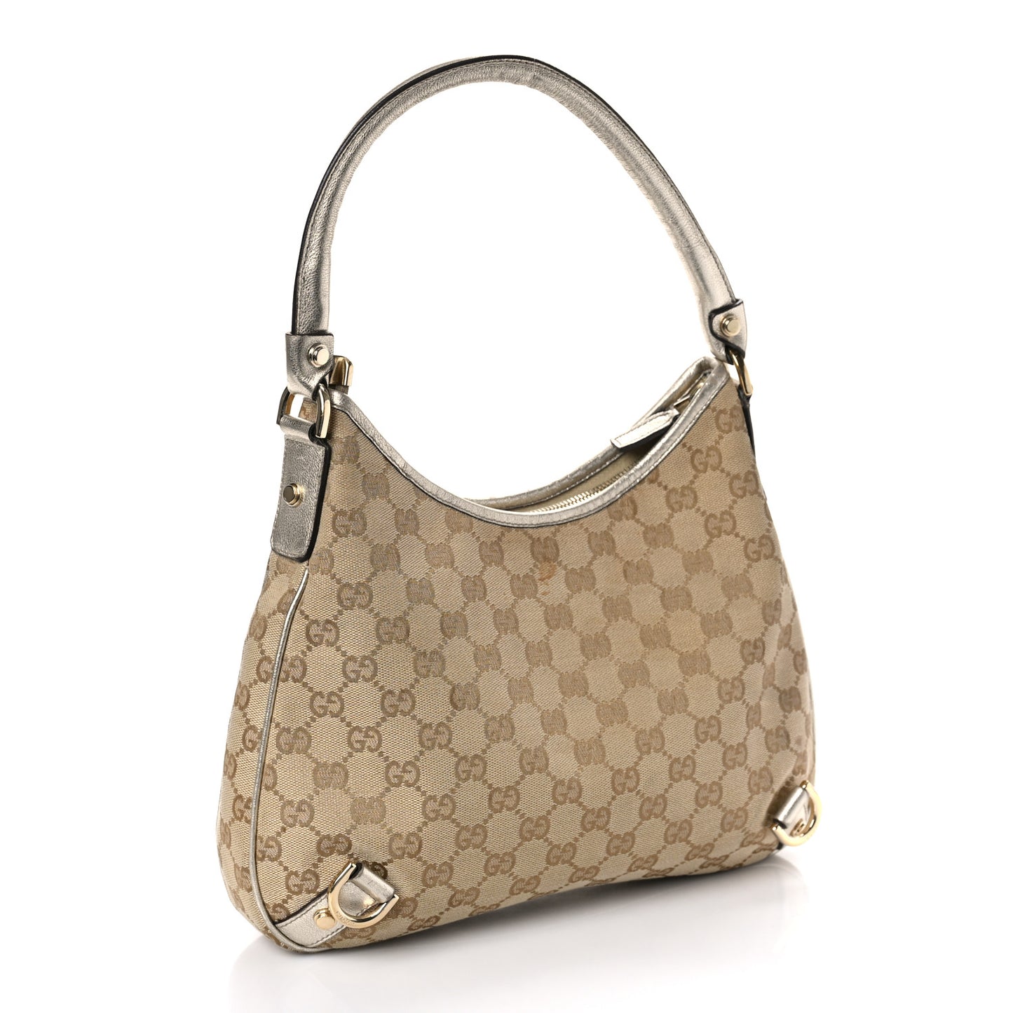 Monogram Medium Abbey D Ring Hobo Gold