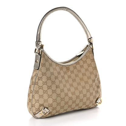 Gucci Monogram Medium Abbey D Ring Hobo Gold 3 of 10