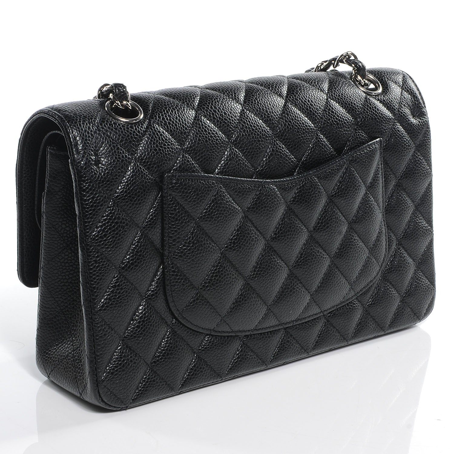 Chanel Caviar Quilted Medium Double Flap Black 3 of 8