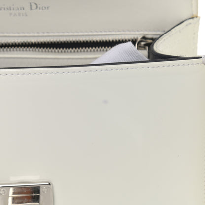 Christian Dior Patent Micro-Cannage Small Diorama Flap Bag White 14 of 16