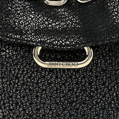Jimmy Choo Metallic Calfskin Brix Convertible Clutch Black 7 of 11