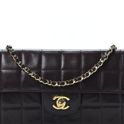 Chanel Lambskin East West Chocolate Bar Flap Dark Brown 20 of 20