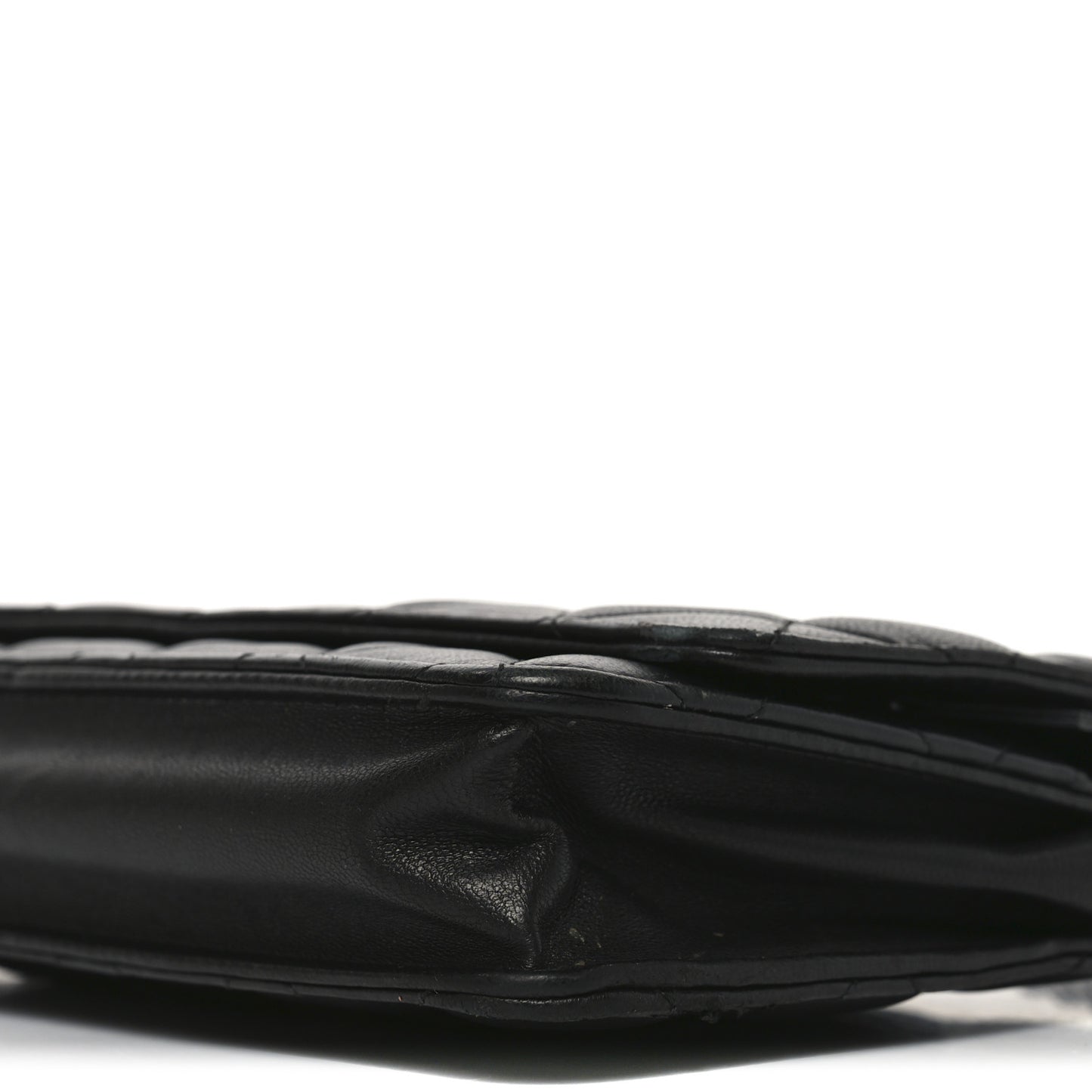 Lambskin Quilted Wallet On Chain WOC Black