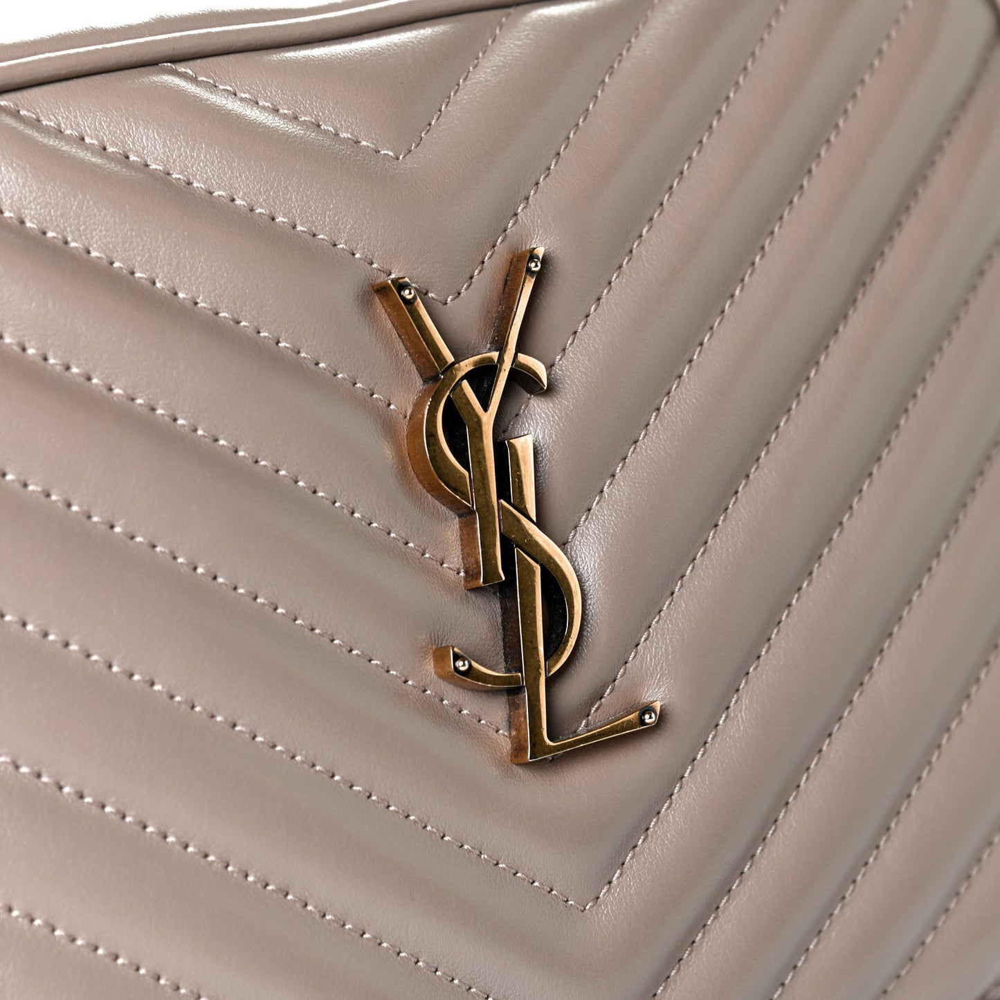 Calfskin Matelasse Monogram Lou Camera Bag Dusty Grey