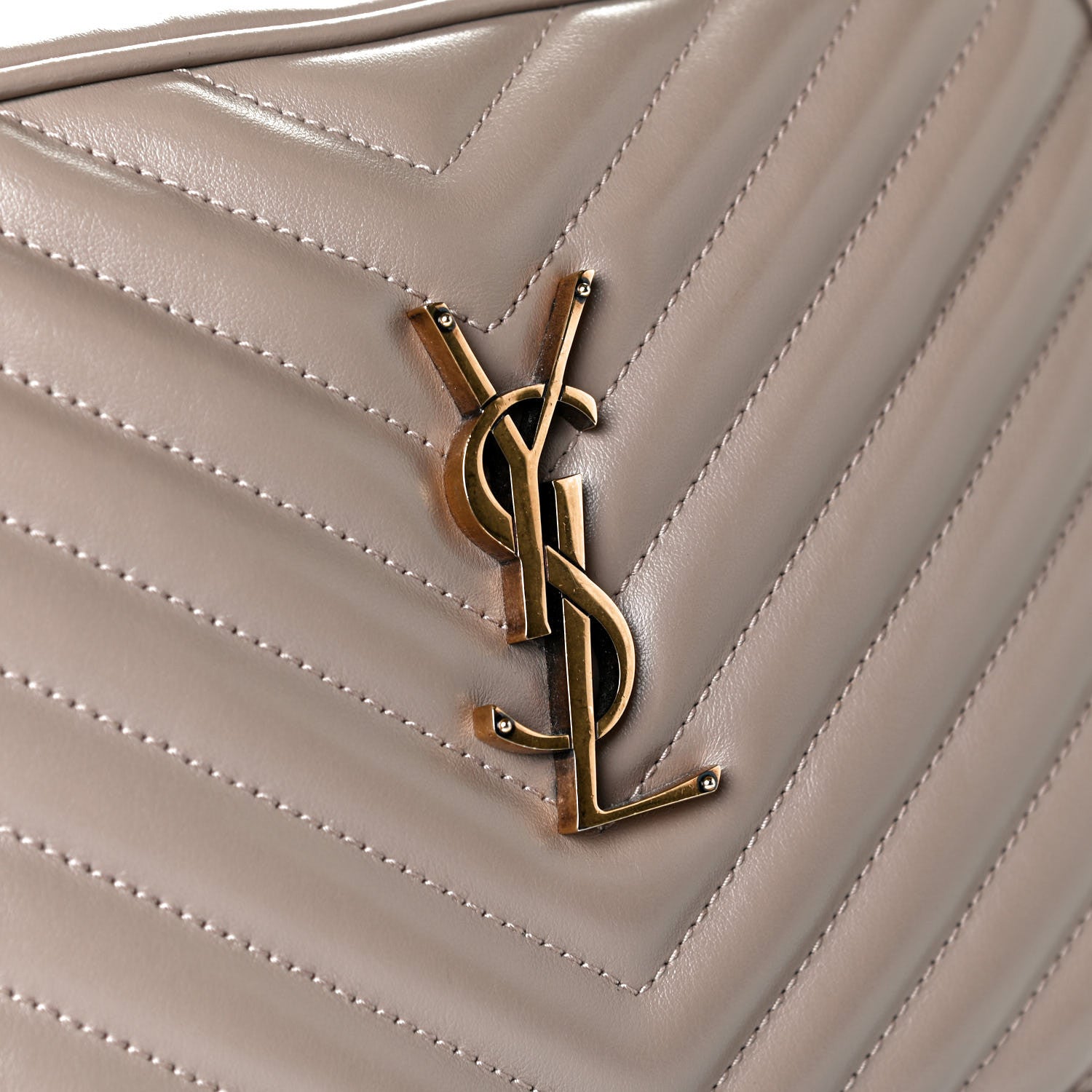 Saint Laurent Calfskin Matelasse Monogram Lou Camera Bag Dusty Grey 6 of 7