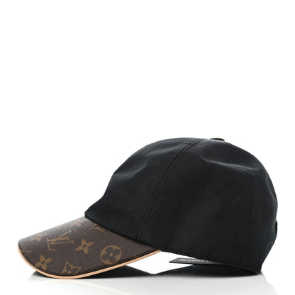 Louis Vuitton Polyester Silk Monogram LV Get Ready Cap M Black 4 of 9