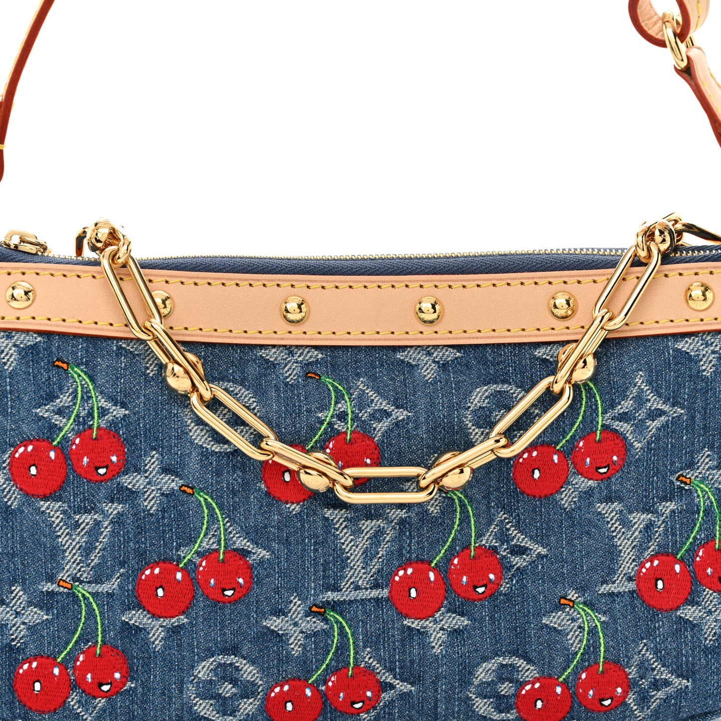 LV X TM Monogram Denim Cerises Pochette Accessories