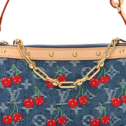 Louis Vuitton LV X TM Monogram Denim Cerises Pochette Accessories 7 of 10
