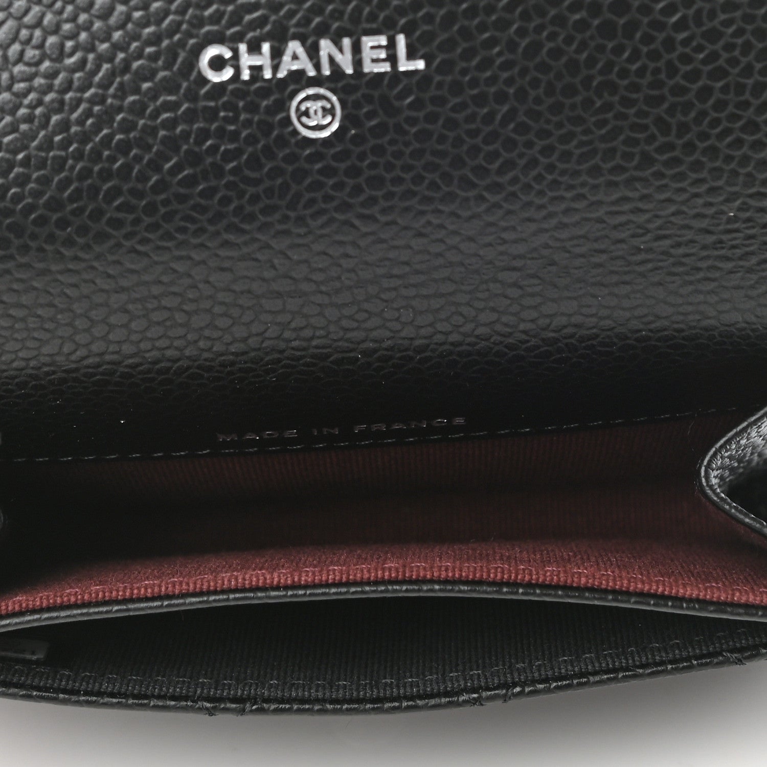 Chanel Caviar Quilted Flap Card Holder Wallet Black 5 of 8