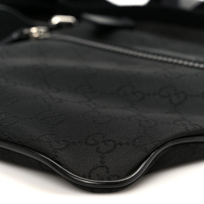 Gucci Nylon Monogram Mini Flat Messenger Bag Black 11 of 11