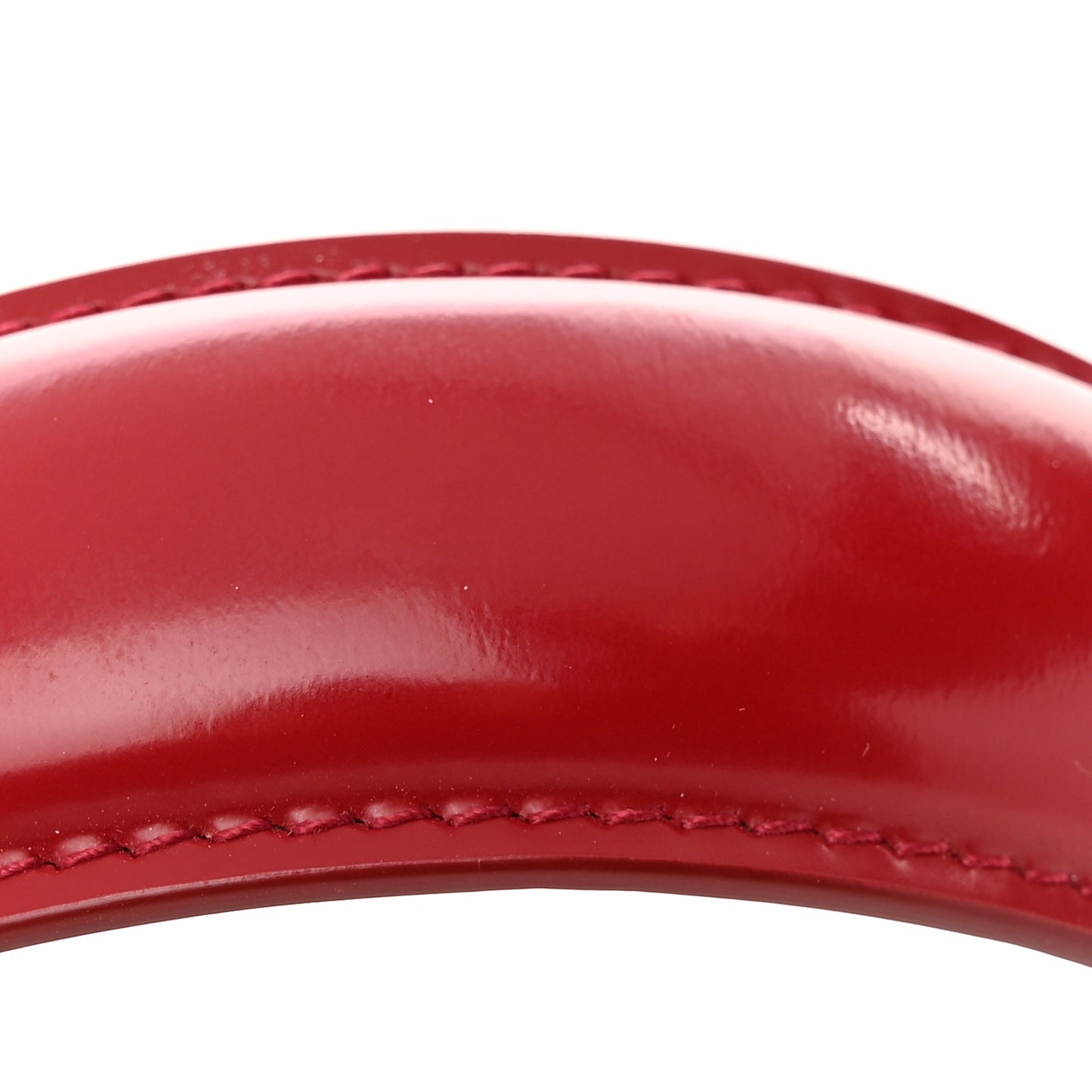 Brushed Off Calfskin Small Iconic Top Handle Red