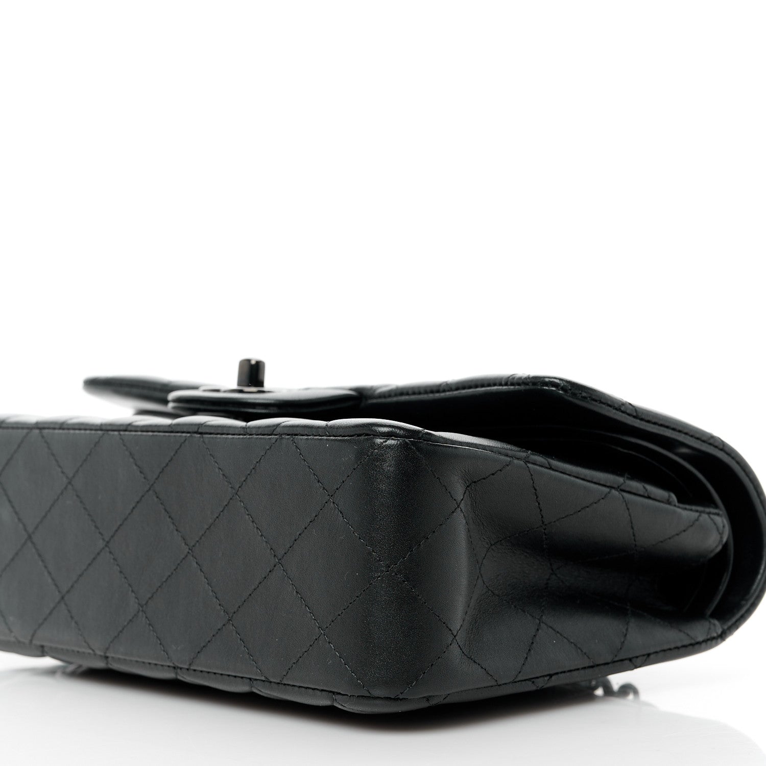 Chanel Lambskin Quilted Small Double Flap So Black 11 of 12