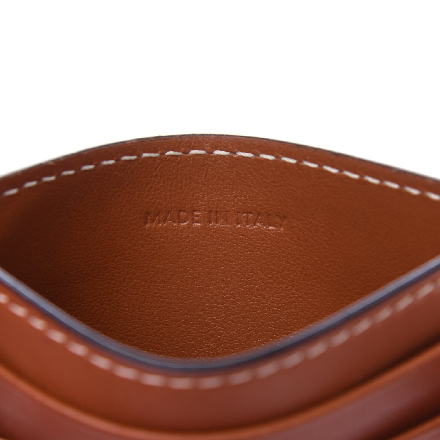 Celine Lambskin Card Holder Tan 6 of 6