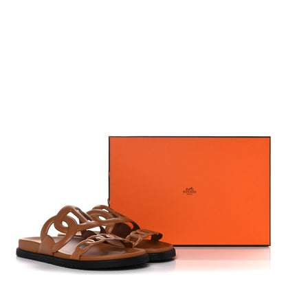 Hermes Nappa Extra Sandals 39 Gold 10 of 10