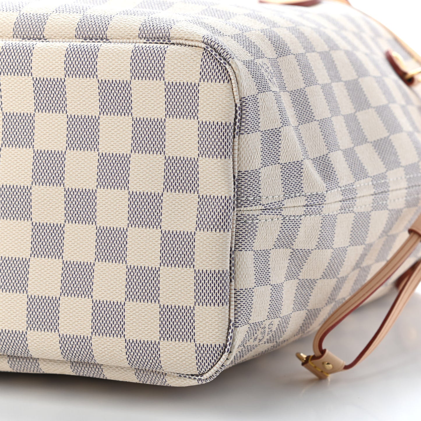 Damier Azur Neo Neverfull MM Rose Ballerine