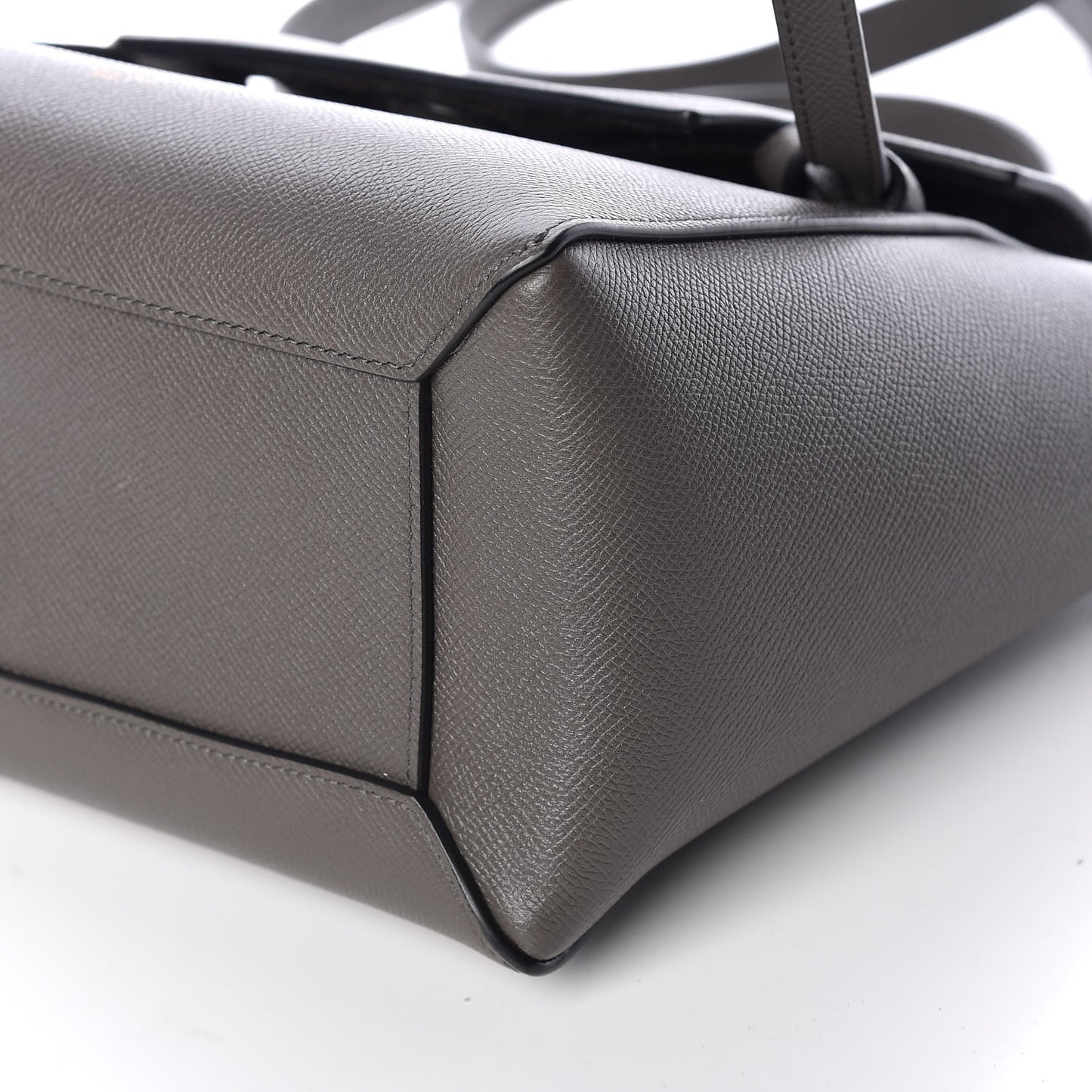 Baby Grained Calfskin Micro Belt Bag Grey