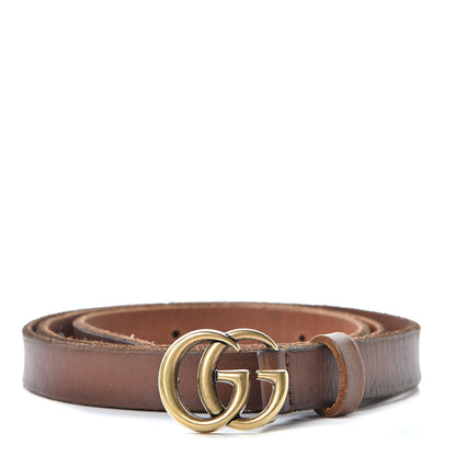 Gucci Faded Calfskin Double G 20mm Belt 95 38 Cuir 1 of 7