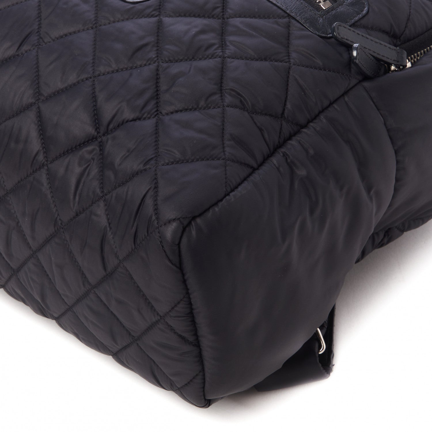 Chanel Nylon Quilted Coco Cocoon Backpack Black 4 of 9