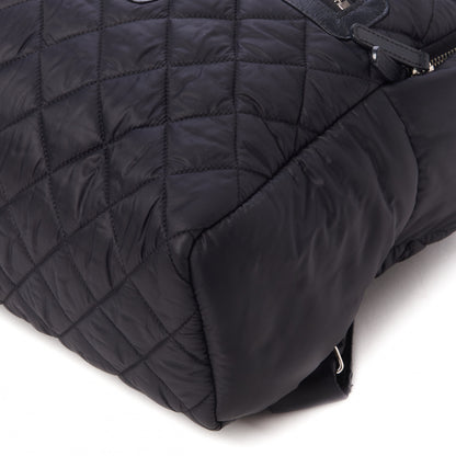Chanel Nylon Quilted Coco Cocoon Backpack Black 4 of 9