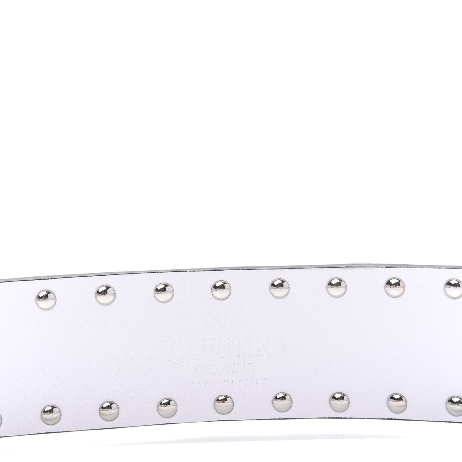 Valentino Garavani Lambskin Free Rockstud Spike Shoulder Strap Optic White 4 of 4