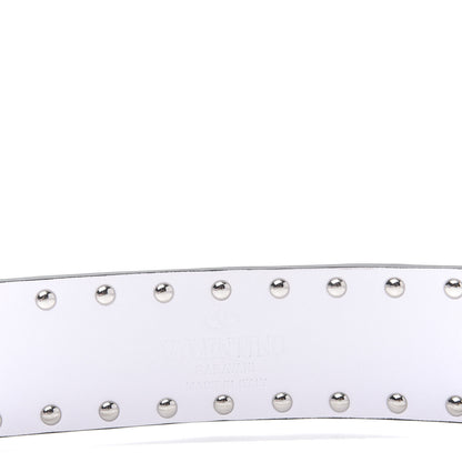 Valentino Garavani Lambskin Free Rockstud Spike Shoulder Strap Optic White 4 of 4