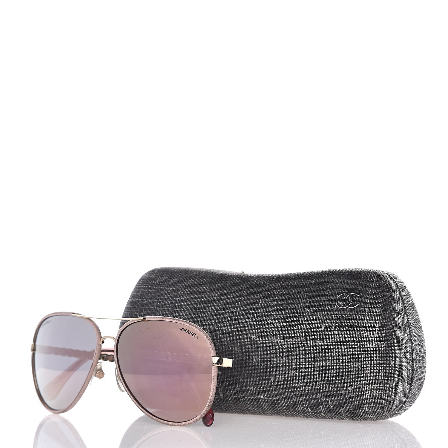 Chanel Pilot Winter Sunglasses 4219-Q Light Pink 7 of 7