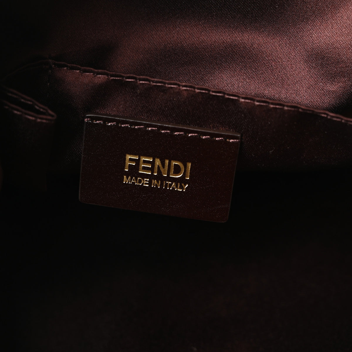 Fendi Metallic Calfskin Forever Hobo Brown 6 of 10