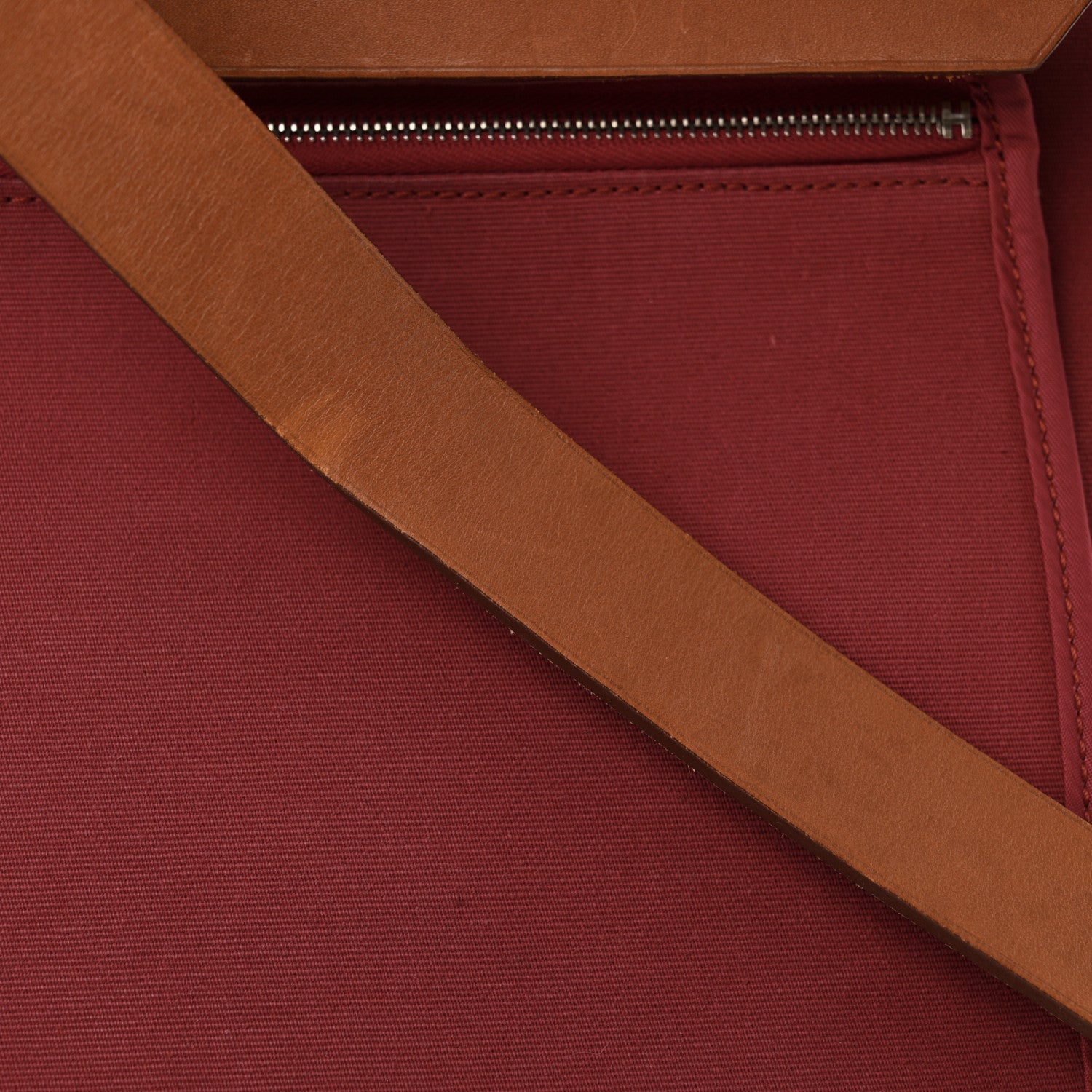 Hermes Vache Hunter Toile Herbag Zip 39 MM Rubis Natural 22 of 22