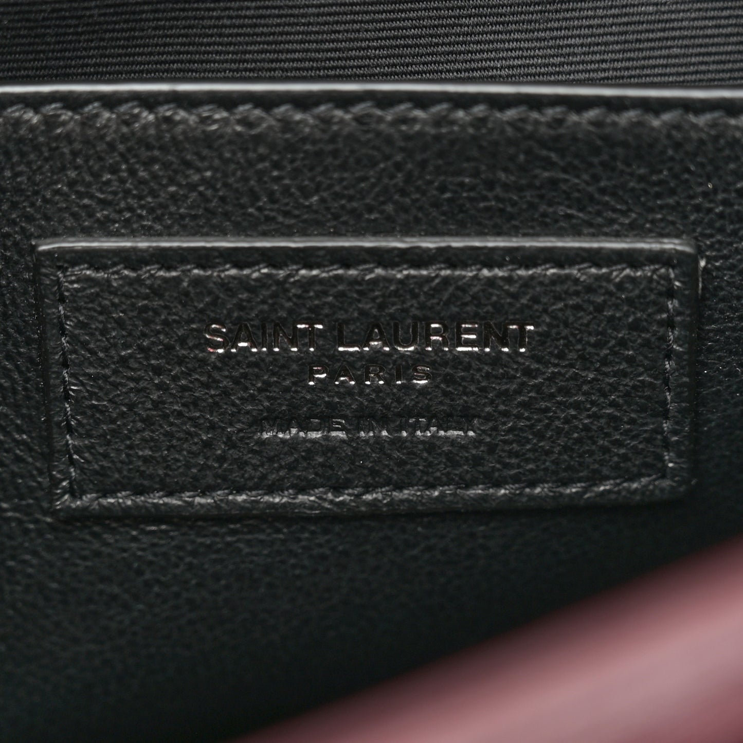 Crinkled Calfskin Matelasse Monogram Baby Niki Chain Satchel Burgundy
