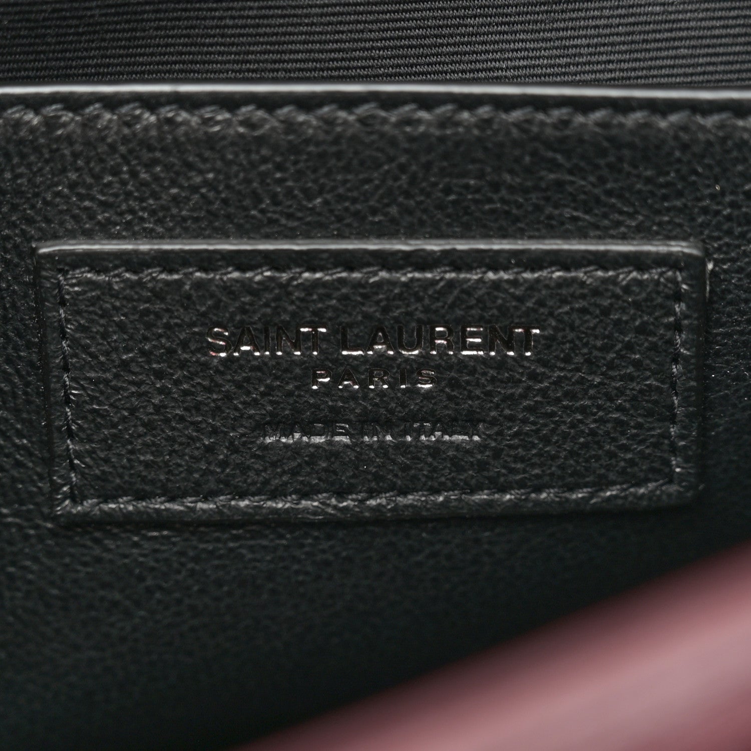Saint Laurent Crinkled Calfskin Matelasse Monogram Baby Niki Chain Satchel Burgundy 6 of 10