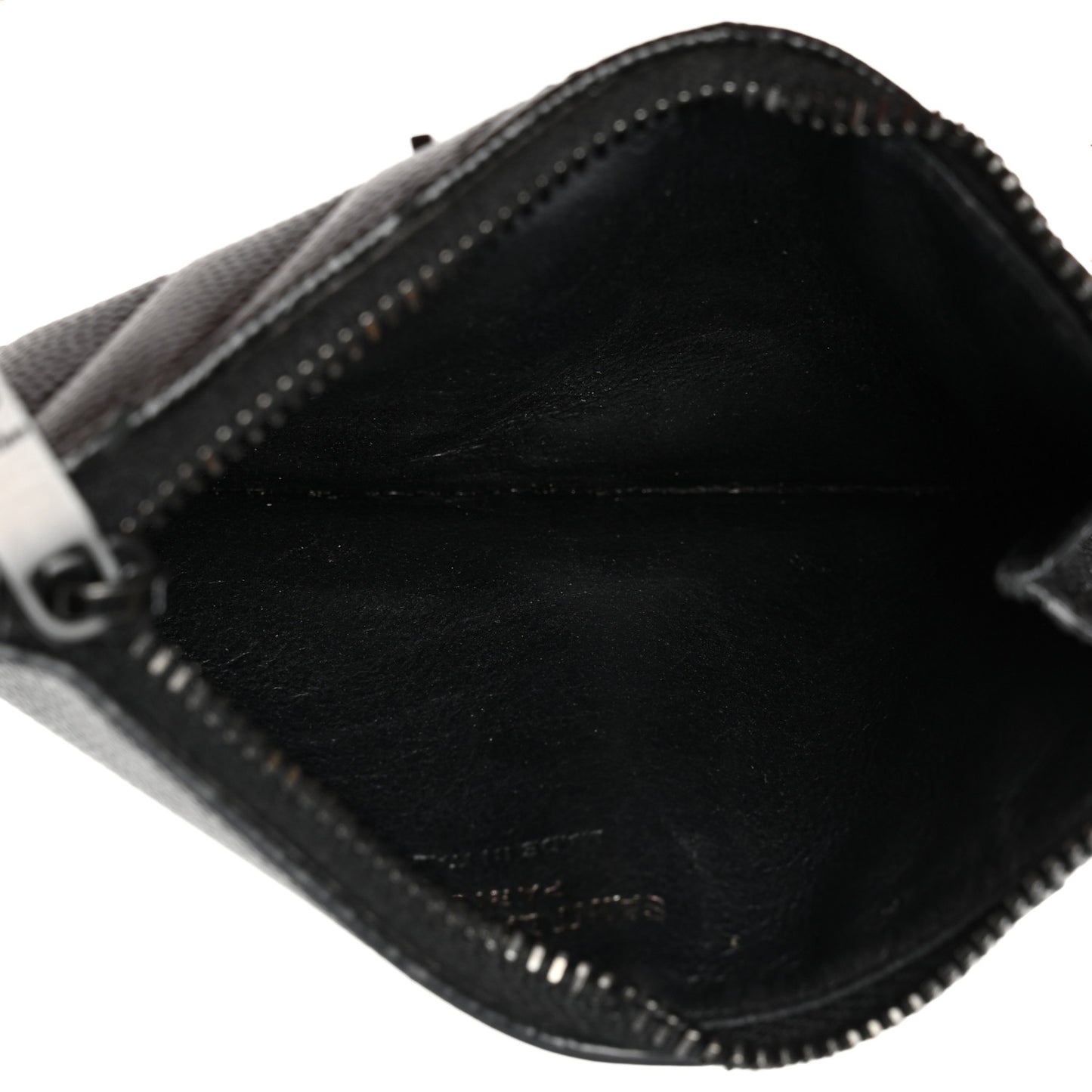 Monogram Grain de Poudre 5 Fragments Zip Pouch Card Holder Black