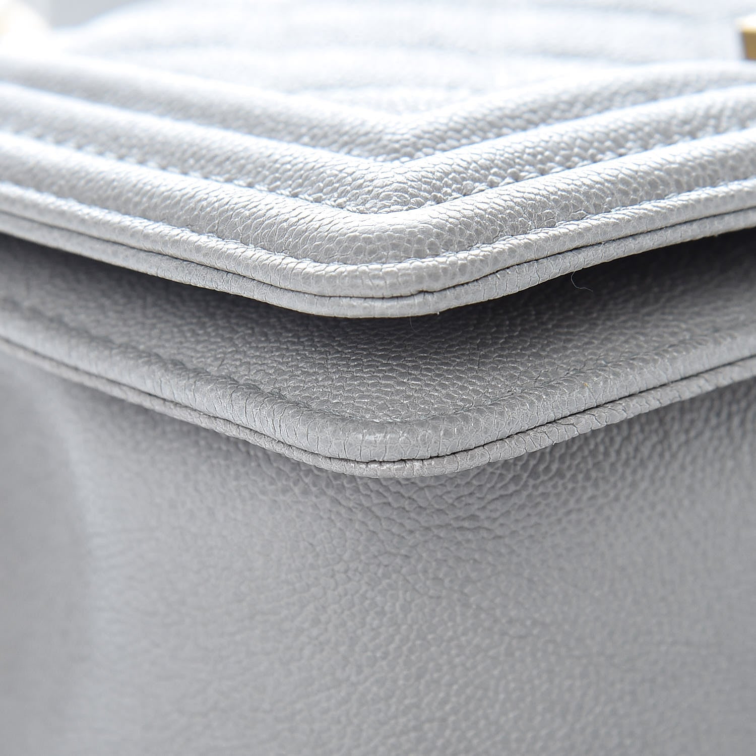 Chanel Caviar Quilted Small Boy Flap Grey 8 of 13