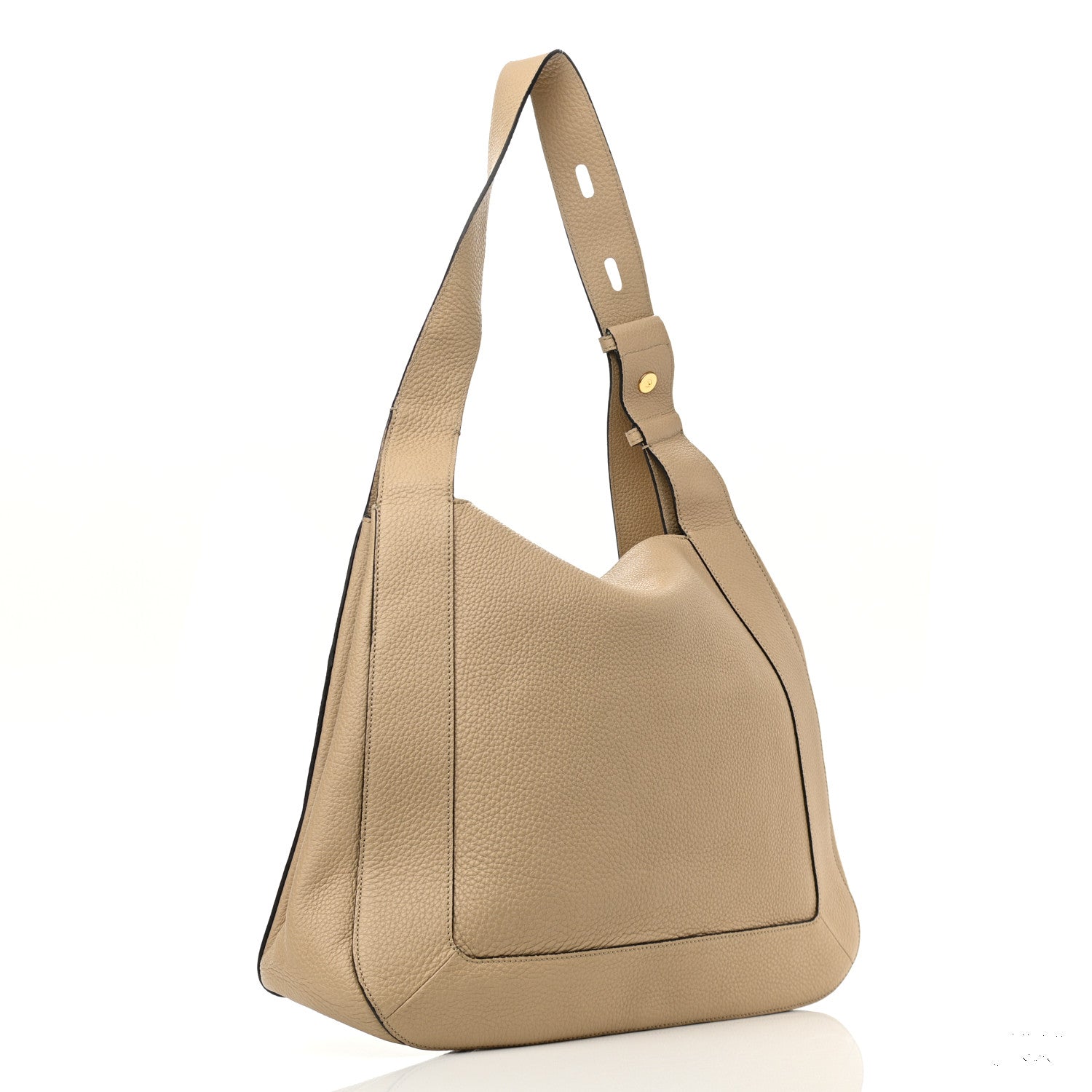 Mulberry Small Classic Grain Calfskin Marloes Hobo Light Dune 3 of 12