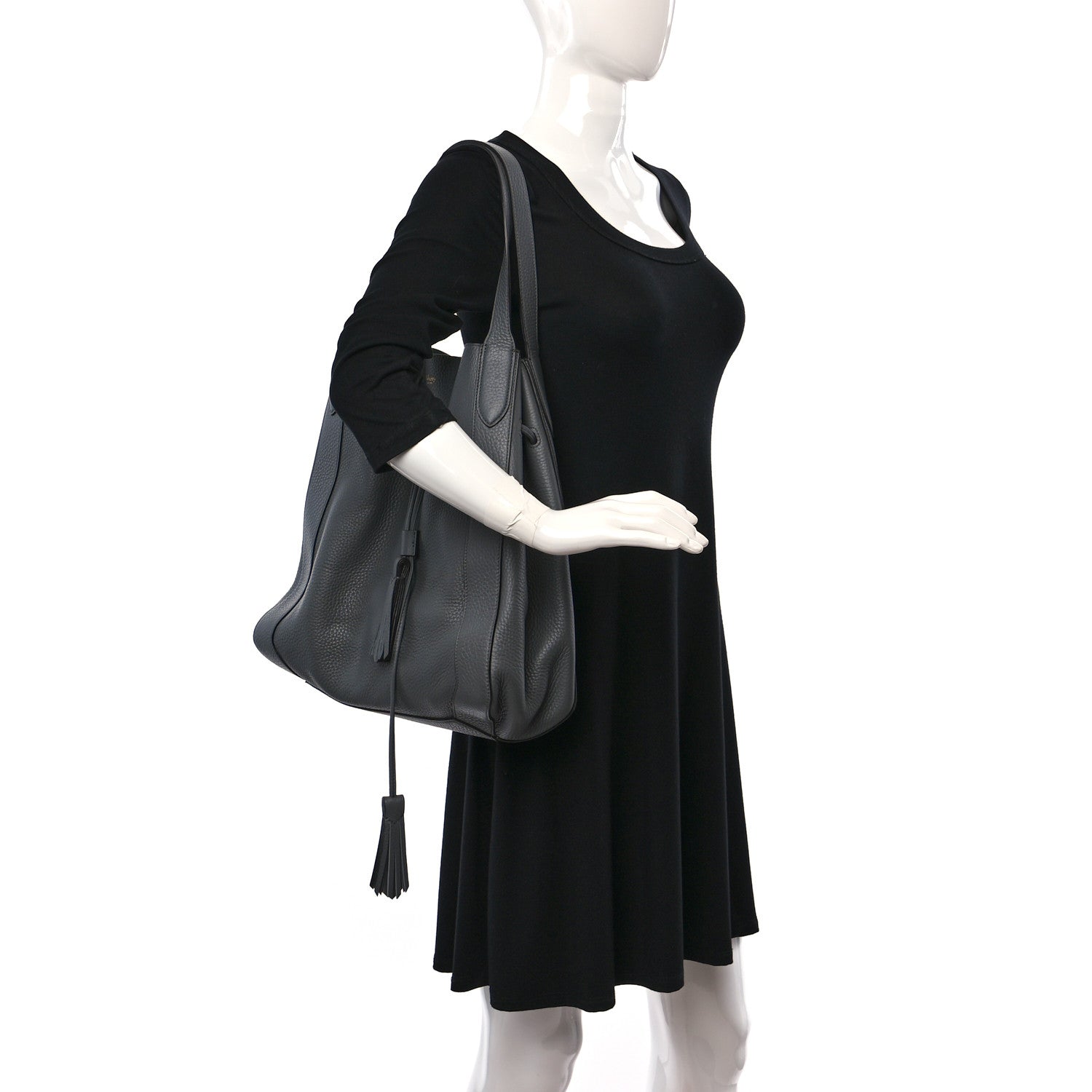 Mulberry Heavy Grain Calfskin Millie Tote Charcoal 2 of 9